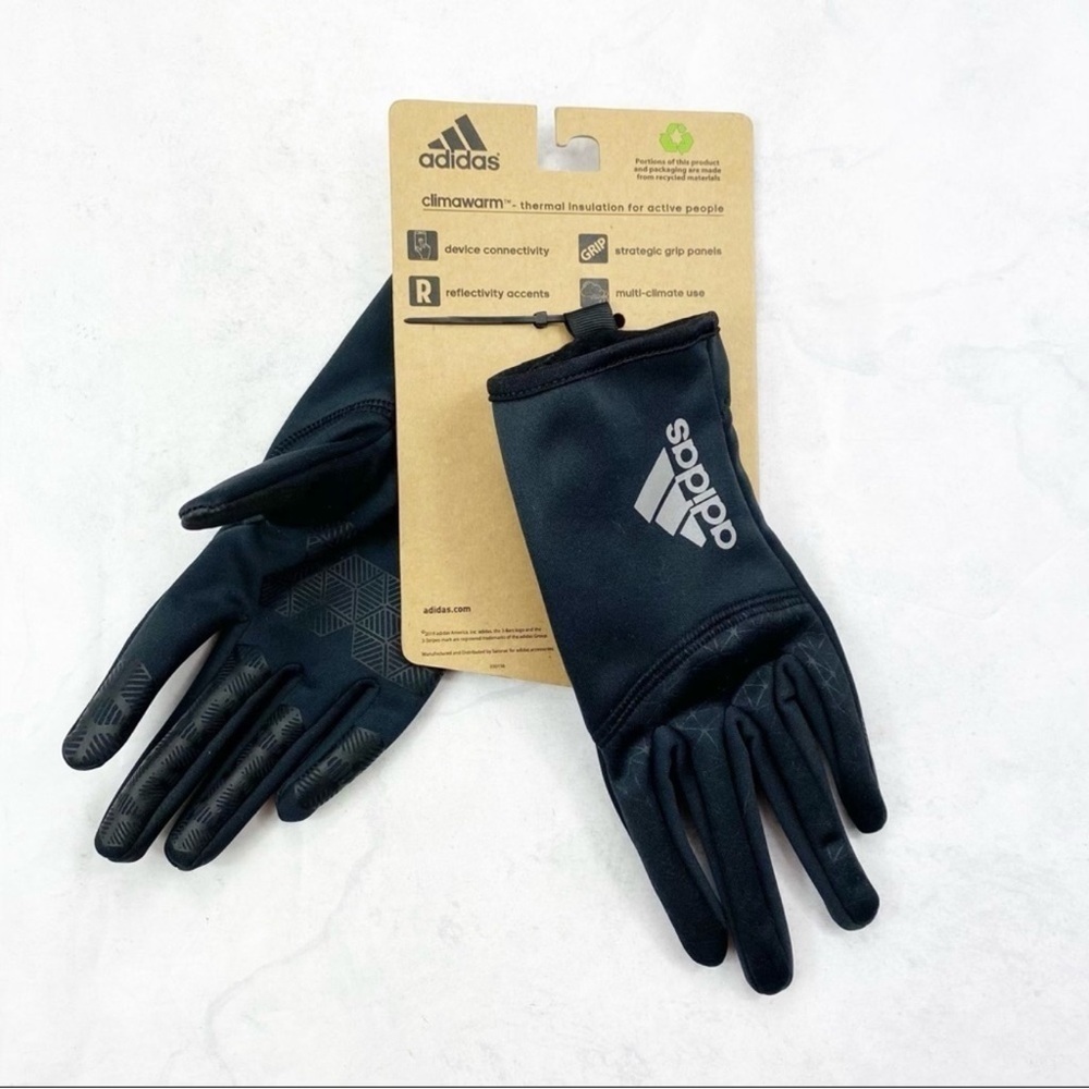 Adidas Black ClimaWarm Gloves